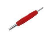 Unique Bargains Slivery and Red Two Way Design Valve Stem Core Remover