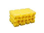 Durable Practical Perforated Nonslip Water Absorbent Car Wash Sponge Yellow
