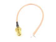 Unique Bargains RG316 SMA Female to PCB Solder Pigtail Cord Cable 20cm for Wifi Wireless