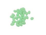 Unique Bargains Fishing Lure Glow In the Dark Green Luminous Oval Beads 30 Pcs
