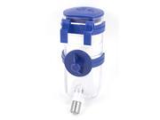 Pet Cat Dog Chihuahua Drinking Hanging Water Bottle Feeder Clear Blue