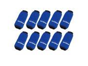 Unique Bargains 10Pcs Blue Sports Compression Arthritis Finger Sleeve Protector for Basketball