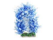 Unique Bargains 12.2 Height Manmade Blue Plastic Grass Ornament for Aquarium