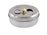 Unique Bargains Home Office Round Stainless Steel Smoke Tobacco Cigarette Cigar Ashtray
