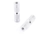 Pair Aluminum Nonslip Groove Bike Rear Axle Foot Pegs Bicycle Footrest Lever