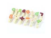 14 Pcs Household Wooden Nonslip Multipurpose Clothing Clothespins Clips