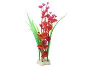 9 Height Emulation Underwater Weeds Plant Red Green for Fish Tank