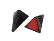 Red Triangle Shape Reflective Self Adhesive Car Sticker Decal 2 Pcs