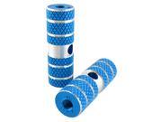 Pair 9 25 Diameter Hole Sky Blue Axle Foot Pegs for Bicycle