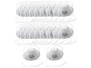 Unique Bargains 20Pcs Stretch Strap White Lining Gray Face Protector Particulate Respirators