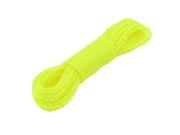 Unique Bargains Home Laundry Clothes Hanging Nylon Clothesline Rope Yellow 10M 33Ft Long