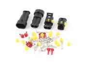 Unique Bargains 2 Sets Replacement HID Light Socket Wire Connector Spare Parts