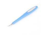 Unique Bargains Sky Blue Cuticle Remover Trimmer Nail File Beauty Tool 2 in 1