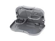 Car Back Seat Foldable Drink Bottle Rack Holder Stand Travel Dining Tray Gray