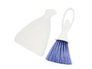 Blue White Auto Car Conditioner Whisk Broom Dustpan Tools