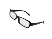 Unique Bargains Unique Bargains Women Black Plastic Full Rim Clear Lens Plano Glasses