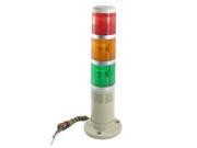 Unique Bargains Unique Bargains DC 12V Red Yellow Green Industrial Tower Lamp Indicator Light with Buzzer Siren