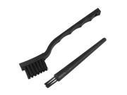 2 x Nonslip Plastic Grip PCB Cleaning Tool Anti static Brushes Black