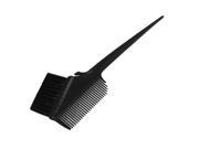 Unique Bargains Black Plastic Tapered Handgrip Barber Home Hair Dyeing Comb Brush Rayee
