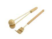 Unique Bargains Unique Bargains Wooden Back Scratcher Handheld Massager Massage Hammer Stick Combo