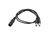 DC Power 1 Female Splitter 2 Male 5.5x2.1mm Cable Wire for CCTV Camera