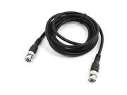 Unique Bargains CCTV Video Camera DVR Male to Male BNC Connector Coaxial Cable Black 2Meters