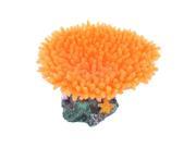 Ceramic Base Orange Silicone Coral Decor 1.6 Height