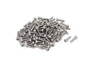 M2.5x10mm 0.45mm Pitch Stainless Steel Bolts Hex Socket Cap Head Screws 100pcs