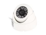 Plastic Shell Waterproof 24LED IR Night Vision PAL CCD CCTV Security Camera