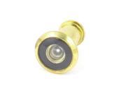 14mm Dia 200 Degree Wide Angle Door Viewer Peephole Gold Tone 35mm 52mm