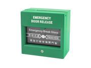 Green Fireproof Plastic Safty Emergency Door Release Switch 220V 10A