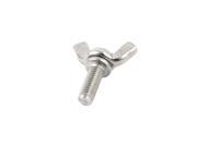 Unique Bargains Metric M6x16mm Stainless Steel Wing Bolt Butterfly Bolt Screw