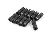 0.24 Push In Straight Coupler Quick Joint Fitting 12 Pcs for Pneumatic Tube