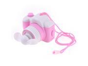 Portable Plastic Camera Designed Battery Powered Mini Fan White Pink