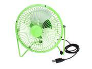 Portable Home Office Solid Metal USB Powered Personal Mini Fan for PC Desktop Green