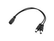7.9 Length 5.5x2.1mm Female 1 to 2 Male Adapter CCTV Camera DC Power Cable