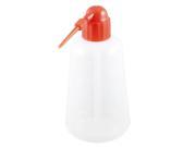 Unique Bargains Red Cap Clear White Plastic Laboratory Measuring Squeeze Bottle 500ml