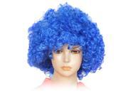Unique Bargains Unique Bargains Halloween Plaits Curly Circus Party Wig Wild Blue Hairpiece for Lady