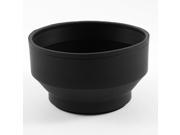 Replacement 3 Way 72mm Screw In Rubber Lens Hood Cover Black