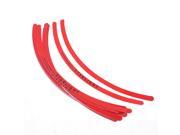 Unique Bargains 18 x Red Car Tyre Tire Wheel Rim Tape Adhesive Decal Stickers 11.4