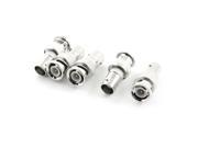 Unique Bargains 5PCS BNC Male to Female M F Plug Coaxial Cable Connector Adapter Converter