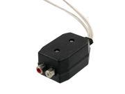 High Speaker Level to 2 RCA Line Out Converter Black