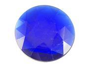 4 Pcs Car Vehicle Round Blue Plastic Faceted Crystal Sticker Hub Caps