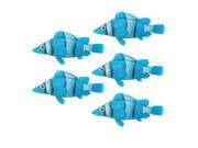 Flexible Tail Plastic Fish Decor 5pcs for Aquarium Tank