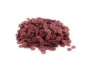 Unique Bargains 1600pcs 3mmx10mmx1mm Red Flat Insulating Fiber Washer Gasket for M3 Screws