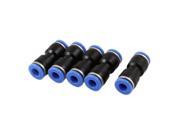 6mm Straight Quick Connector Tube Piping Fittings for Water Filter System 5 Pcs