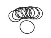 Unique Bargains 10 Pcs Black Silicone O ring Oil Sealing Washer Grommet 60mm x 3.1mm