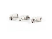 Unique Bargains 5mm Thread to 4mm Quick Joint Fitting Elbow One Touch Connector 3 Pcs