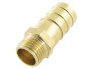 Unique Bargains Brass 1 2 Male Thread 1 2 Air Water Fuel Hose Barbed Fitting Coupler Adapter