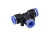 Unique Bargains 0.39 T Connector Tee Push In Pneumatic Quick Fittings
